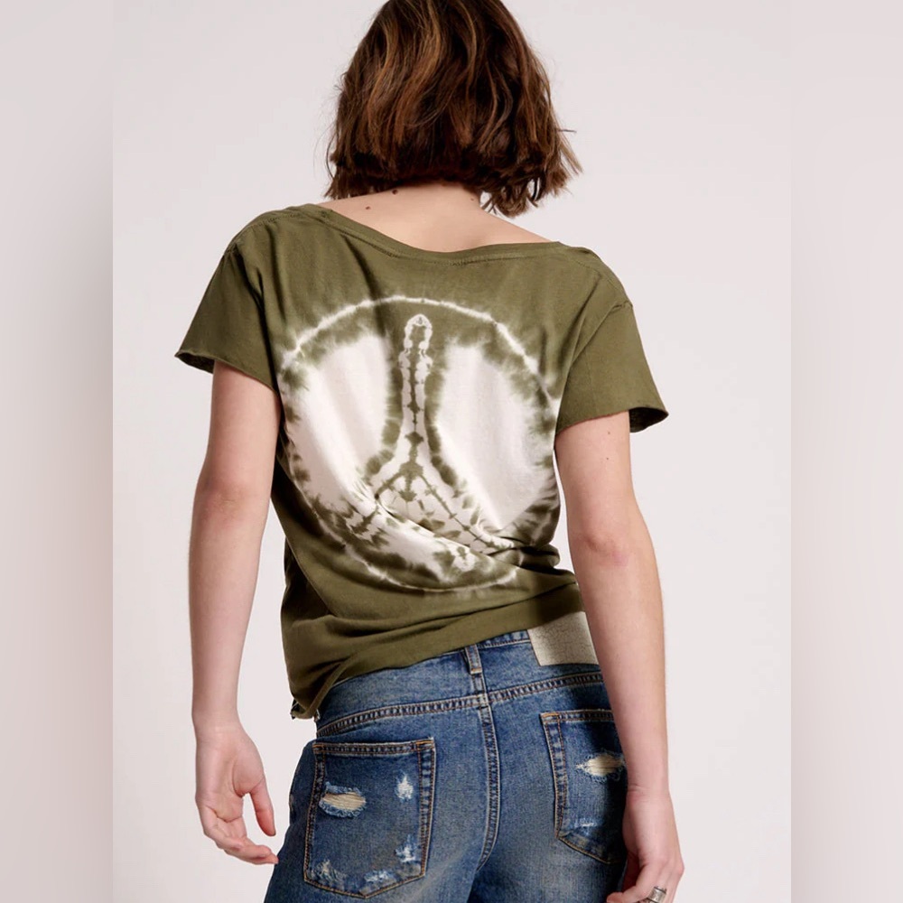 NWT One Teaspoon Organic Peace Tee - Khaki
